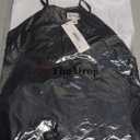 The Drop Womens Kory Shirred Neck Chiffon Halter Bubble Top (X-Large, Black)