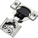 Ravinte 60 Pack (30 Pairs) 1/2 Inch Overlay Soft Close Hinges for Kitchen Cabinets - Satin Nickel Hidden Concealed Hinge, Stainless Steel, Self Closing - Amazon.com