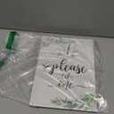 Please Take One Sign 8"X11.2", Wedding Bridal Shower or Baby Shower Welcome Wooden Stand Sign, Thank You for Coming Signs (Green Leaves, 8x11.2 inches)