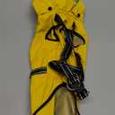 Dog Raincoat: Dog Rain Jacket with Reflective Harness & Removable Hood | Waterproof Dogs Rain Coat Poncho for Large Medium Small Dogs Puppies (Yellow - S)