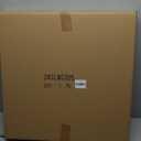 SwallowLiving 24 Inch Wooden Beaded Framed Minimalist Black Metal Wall Clock with Roman Numerals - Elegant Home Decor, Silent Quartz Movement, Perfect for Living Room, Kitchen, or Bedroom