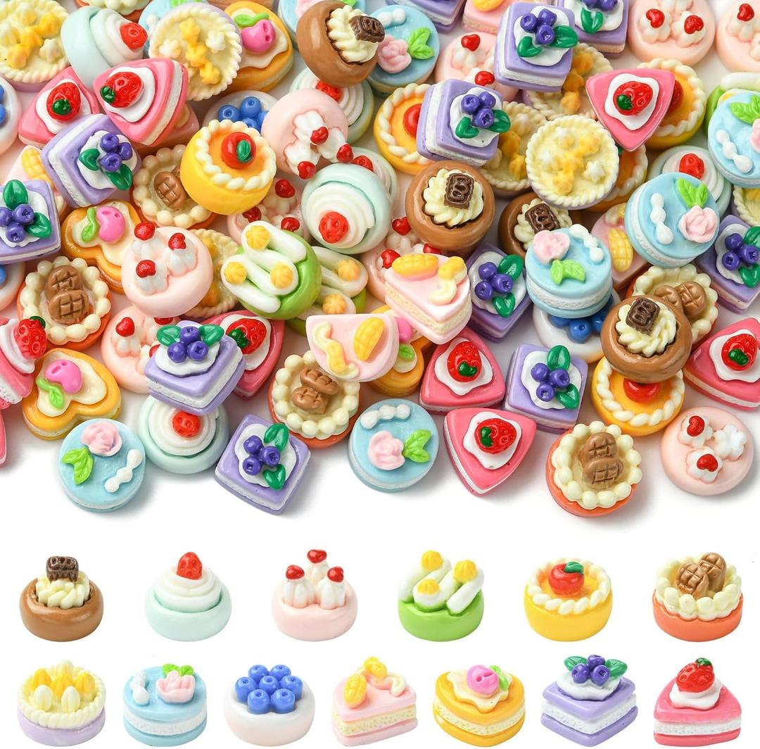 Mini Resin Cabochons Cute Flatback Charms for DIY Phonecase Hair Clip Craft Jewelry Making