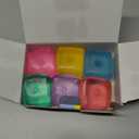 Fidget Toy Stress Cube 6 Pack - Squishy Fidget Toys for Relaxation, High Density Gel Filled, Fidgets for Classroom, Sensory Calming Toys for Kids Adults Children Teens