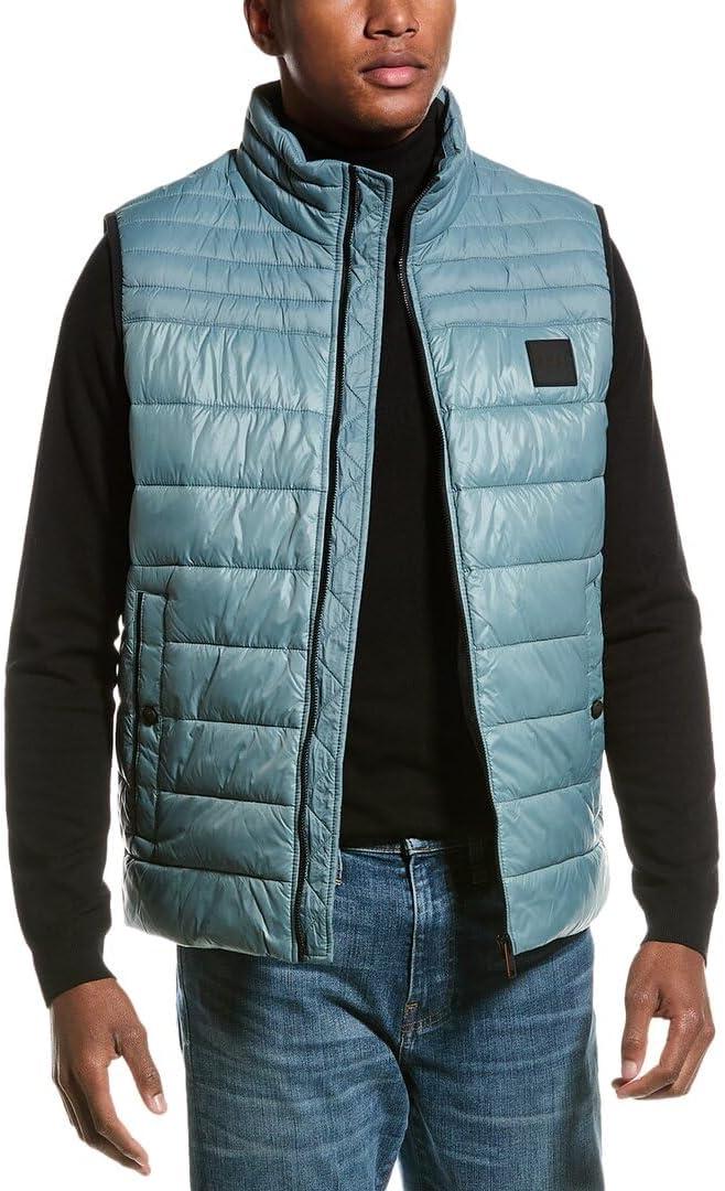 BOSS, Lightweight Nylon Patch Logo Puffer Vest, 48R