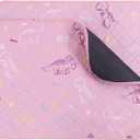 IEUUMLER Washable Pee Pads for Dogs, 2 Pack Non-Slip & Waterproof Whelping Pad, Reusable Puppy Potty Training With Fast Absorbent for Playpen EU007 (Pink Dinosaur, 24"X48"-2pcs)