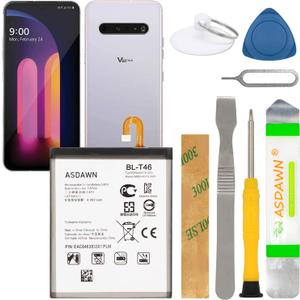 ASDAWN BL-T46 Battery for LG V60 ThinQ 5G V600 LM-V600TM LM-V600VML LM-V600VMW LMV600VM LMV600TML V600QM6 LMV600VMLAVRZCB LMV600AMAATTCB EAC646383301 Replacement with Repair Tool Parts