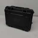 20" L x 14" W x 8" H Large Hard Case with Foam, Portable Rolling Hard Case with Wheels, Waterproof Shockproof Dustproof, Suitable for Cameras, Lenses, Camcorder, Instrument, Telescopes