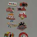 Konohan 12 Pcs Las Vegas Magnets for Refrigerator Metal USA Fridge Magnet Magnetic Las Vegas Souvenirs Gifts USA City Magnetic Refrigerator Stickers, Casino and Iconic Elements