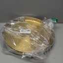 3 Pieces Round Serving Tray Stainless Steel Round Coffee Table Tray Circle Decorative Tray Decorative Vanity Tray Jewelry Makeup Organizer for Bathroom Candle Perfume, Gold