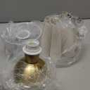 Gold Small Bedside Table Lamp for Bedroom, Brass Gold Bedroom Lamps for Nightstand, Cute Mini Table Lamps for Small Spaces with Scalloped Shade for Kitchen Counter, Bookshelf, Living Room, Kids Dorm (On/Off Switch)