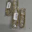 24 Pcs Shower Curtain Rings, Goowin Shower Curtain Hooks, Oval Snap Shower Rings for Curtain, Metal Gold Shower Curtain Rings Rust Proof, Glide Smoothly Shower Hooks for Shower Curtain Rod (Gold)