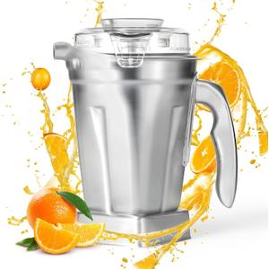 For vitamix Stainless Steel Container Fit for All Full-Size vitamix Blenders, 48 Oz, BPA PFOA-Free, Odor & Stain Resistant, Vitamix Stainless Steel Blender Pitcher Cup