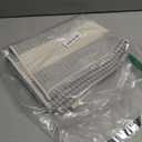 OJIA Front Door Mats Outdoor 24"x36" Machine Washable Indoor Outdoor Rugs Doormat Cotton Woven Entry Rug Striped Small Area Rugs for Front Porch/Bathroom/Farmhouse/Home Entrance (Blue/White/Tan)