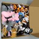 MiniInflat 24 Pcs Mini Graduation Stuffed Animal Bulk Tiny Congrats Grad Plush Small Animal Doll Keychain with Grad Hat for 2026 Graduation Party Favors Prek Kindergarten Classroom Exchange Gift