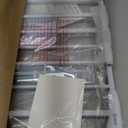 Baby Gate No Drilling, 29"-40" Auto Close Dog Gate Indoor for Doorways & Stairs, Pressure Mounted Adjustable Pet Gate, Easy Walk Through Child Gate for Children & Pets Stroller Friendly, White (29-40"Wide, 28"Tall)