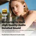 SoundPEATS Q40 HD Sports Neckband Headphones with LDAC Hi-Res Audio & Bluetooth 6.0 Stable Connection, IP67 Waterproof Wireless Earbuds, 20H Playtime for Running Gym, Fast Charge Dual Pairing,Black
