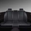 GXT Truck Seat Cover – Premium Synthetic Leather Seat Cushion – Universal Fit for Most Trucks, SUVs, and Sedans, Durable for Long-Lasting Protection (Black with White Stripe)