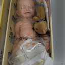 BABESIDE Lifelike Reborn Baby Dolls 16'' (Weight 4 Lb) Full Platinum Silicone Reborn Baby Girl Realistic-Newborn Baby Doll Sleeping Girl Real Life Baby Dolls with Feeding Kit & Gift Box for Kids