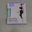 Body Factor Weighted Jump Rope, Non-Slip Comfort Grip, Premium Ball-Bearing System, 9ft Adjustable-Length Rope