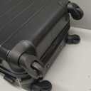Wrangler Smart Spinner Hardside Luggage, 22-Inch Carry-On, Black