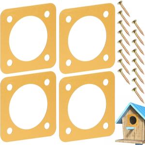 AQKILO Birdhouse Predator Guard, Helping Reduce Nest Destruction and Enhance Safety for Bird Chicks, 4 Pack, 11/8" (1.375in)