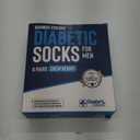 Doctor's Select Bamboo Viscose Diabetic Socks for Men - 6 Pairs Crew Diabetic Neuropathy Socks for Men (Medium)
