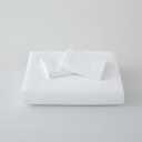 Queen Duvet Cover Set, 3 Pieces Solid Color Bedding Set with 1 Duvet Cover and 2 Pillow Shams, Comforter Not Included (White)