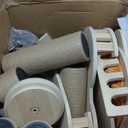 Veehoo Floor to Ceiling Cat Tree Height(106-123 Inch) Adjustable, Sturdy Tall Cat Tree with 4.3" Thickened Scratching Posts, Floor to Ceiling Cat Tower for Indoor Cats (Beige)