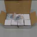 Coolnews 8 Pack Crystal Cabinet Knobs, Crystal Drawer Knobs, Glass Knobs for Cabinets, Square Cabinet Knobs for Kitchen Cupboard 1-3/8 Inch, Polished Chrome