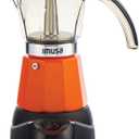 IMUSA 6 or 3cup Electric Espresso Maker, Orange