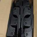 Noamus 24 Pack Shoe Slots Organizer, Adjustable 4 Levels Shoe Stackers, Double Deck Shoe Storage Holder, 50% Space Savers Rack, Thickening Plastic Shoes Riser for Closet Entryway Organization, Black