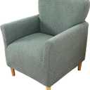 Jacquard Banquet Armchair Slipcovers Waterproof Chair Covers Armchair 1-Piece Stretch Chair Covers for Living Room Nonslip Outdoor Armchair CoverPets Friendly Furniture Protector,Green