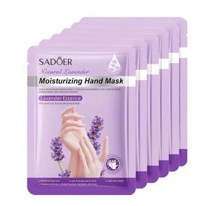 Chicwe 6 Pairs of Hand Masks Moisturizing Glove, Hydrating Hand Masks for Dry Peeling Hands, Exfoliating Collagen Gloves for Smooth Hands (Lavender) (1.67 Fl Oz (Pack of 6))