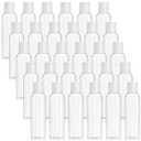 Bekith 30 Pack 4oz Travel Bottles for Toiletries, Empty Small Plastic Squeeze Bottles with Disc Top Flip Cap, Clear Refillable Travel Size Containers For Shampoo, Lotions, Liquid Body Soap, Creams