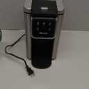 Single Serve Coffee Maker for K-Cup Pod and Grounds, Hot and Iced Coffee Maker, Strong Button Feature, 6 to 14oz Brew Sizes, 50oz Removable Reservoir, Up to 6.5 Inch Cup, Stainless Steel, Black