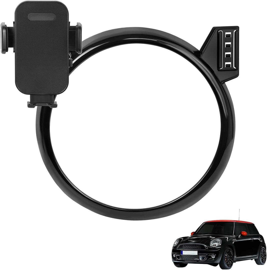 KAKSEY Car Phone Holder Compatible with BMW MINI Cooper 2007-2013 Auto Accessories Screen Fixed Clip, Mobile Cellphone Mount Navigation Screen Bracket Hands-Free