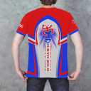 Men's Puerto Rico Flag T-Shirt 3D Frog Print Short Sleeve Shirt Novelty Casual Round Neck Top Unisex (S)