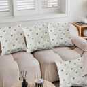 Halloween Pillow Covers 18x18 inch Set of 2 White Ghost Throw Pillow Cases Soft Plush Faux Fur Wool Couch Cushion Case for Chair Sofa Bedroom Living Room Home Decor