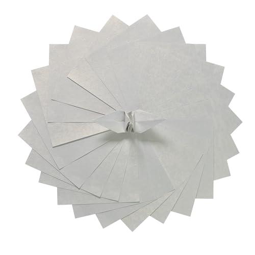 100 Origami Paper Sheets Paper Pack White Paper Flower Pattern, Embossing, Pearl Coating for Folding Paper, Origami Cranes,Scrapbook (6x6 White)