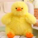 15.7in/40cm Plush Duck Stuffed Animal Soft Toys,Cute Fried Duck Doll, Little Duck Pillow Plush Toy,Gifts for Friends and Children Christmas (Yellow)