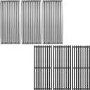 Grill Grates and Emitter for Charbroil TRU-Infrared 463247412 463257110 463243911 463241013 463241314 463246909 463241014 Parts, 18 7/16" Grill Replacement for G515-4700-W1 G526-0007-W1