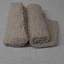 Woaboy Faux Fur Throw Pillow Covers 24x24 Inch Set of 2 Boucle Neutral Decorative Sherpa Fuzzy Accent Soft Sheepskin Fleece Cushions Euro Modern Home Decor for Couch Sofa Bedroom Living Room,Khaki