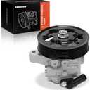 A-Premium Power Steering Pump, with Pulley, Compatible with Honda CR-V 2002 2005-2011, Accord 2006-2007, Element 2006-2011 & Acura RDX 2007-2012, TSX 2006-2008, RSX 2002-2006, 2.0L 2.3L 2.4L