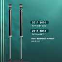 Shocks for Ford,AUTOMUTO Shocks Absorbers Kit 2x Rear Shock Sets Fits 2011 2012 2013 2014 2015 2016 for Ford Fiesta,2011 2012 2013 2014 for Mazda 2 Auto Shocks 348018
