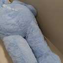 MorisMos Giant Teddy Bear, 51-Inch Cuddly Bear Plush, Blue