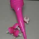 4 Pcs Stadium Horn 21 Inch Vuvuzela Plastic Collapsible Cheering Trumpets for Sporting Events Football Carnival Party Supplies, Pink