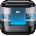 Dreo Humidifiers for Bedroom, Top Fill 4L Supersized Cool Mist Humidifier with Oil Diffuser and Nightlight, 32H Runtime, Quiet Ultrasonic Humidifiers for Home, Large Room, Baby Nursery and Plants (Black)