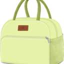 Coobiiya Lunch Bag Women, Lunch Box for Women Adult Men, Small Leakproof Cute Lunch Tote Large Capacity Reusable Insulated Cooler Lunch Container for Work/Office/Picnic/Travel-Mint Green