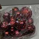 Soulchen 4 Size Burgundy Christmas Balls Ornaments Set 32 Pcs 1.57", 2.36", 3.15", 4" Shatterproof Hanging Xmas Balls Assorted Electroplate Christmas Decor for Valentines Day Holiday New Year Decor