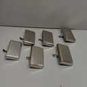 6 Pack Christmas Stocking Holders Ornament Hooks Mantel Weighted Stocking Hangers Metal Hanging Hooks Heavy Duty Stocking Holders Bases for Mantel Fireplace Party Decoration (Silver, 6)